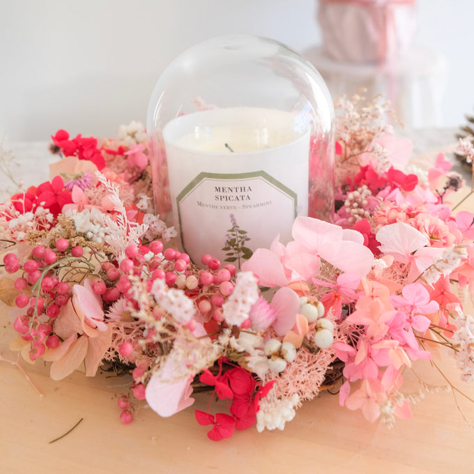 Flower Candle Ring - Floral Wreath - DIY pack & video