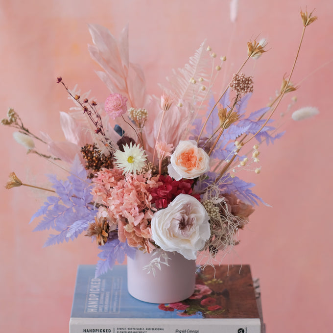 Dried Flower Vase Arrangement