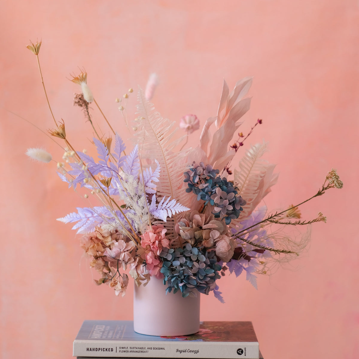 Dried Flower Vase Arrangement